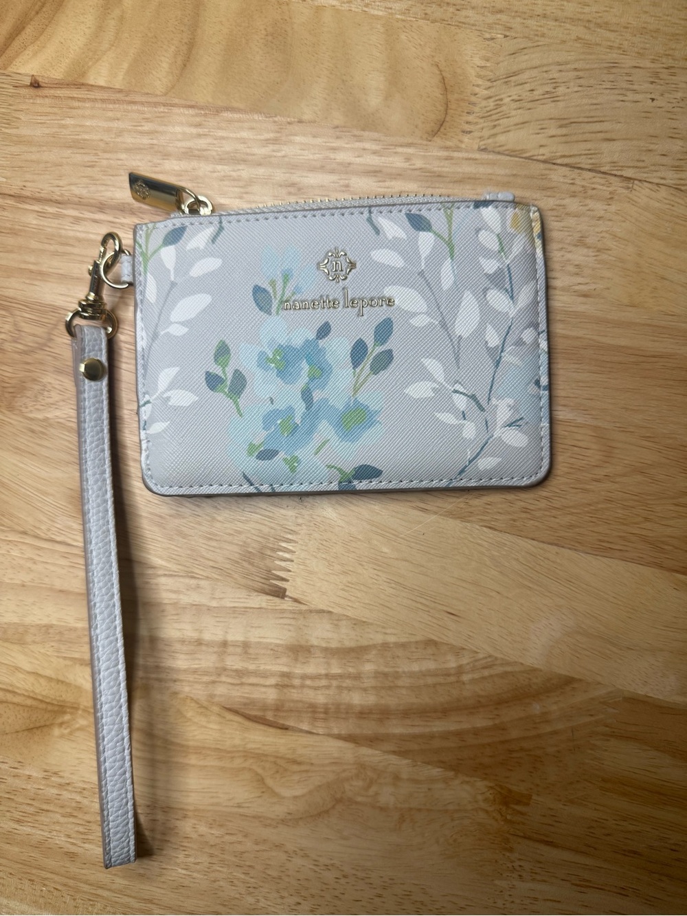 Nanette Lepore Floral Wristlet Card Holder EUC